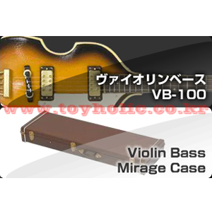 THE GUITAR LEGEND by Zemaitis&amp;Greco 제마티스&amp;그레코 Guitar Violin Base VB-100(바리에이션 컬러) + Guitar Case BROWN 기타 미니어처
