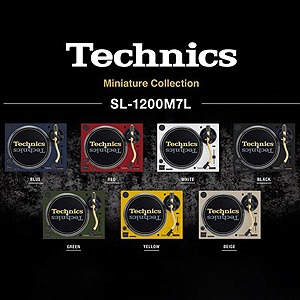 Technics 테크닉스 턴테이블 미니어처 컬렉션 SL-1200M7L(박스판) 7종 풀세트