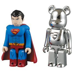 슈퍼맨 큐브릭 &amp; 맨 오브 스틸 베어브릭 SUPERMAN KUBRICK &amp; MAN OF STEEL BE@RBRICK SET
